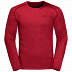 Пуловер мужский Jack Wolfskin Sky Range Longsleeve M red lacquer