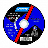 Круг отрезной для металла Norton 11,5x0,16x2,22 см Vulcan 66252925432