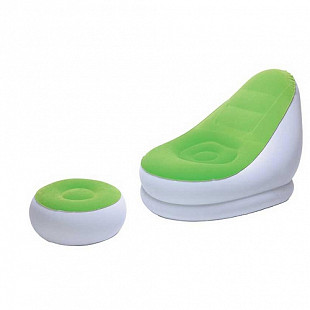 Надувное кресло с пуфиком BestWay Comfort Cruiser Inflate-A-Chair 75053 green