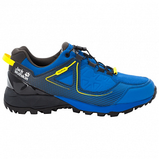 Водонепроницаемые кроссовки мужские Jack Wolfskin Cascade Hike Xt Texapore Low M blue / yellow