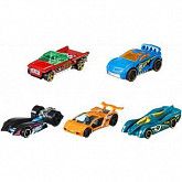 Набор машинок Hot Wheels 5 машинок (DJG23) blue/orange/red/black/light blue