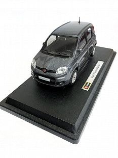 Машинка Bburago 1:24 Fiat Nuova Panda (18-22123) black