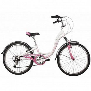 Велосипед Novatrack 24" Butterfly white/pink