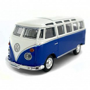 Машинка инерционная Maisto 1:40 Volkswagen Van Samba (21001) white/blue