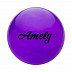 Мяч для художественной гимнастики Amely с блестками AGB-101 15 см purple