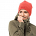Шапка Jack Wolfskin Real Stuff orange coral