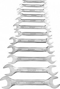 Набор ключей рожковых Зубр 6-32 мм 12 пр Cr-V 27010-H12