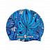 Шапочка для бассейна (плавания) взрослая Mad Wave Flower Printed Silicone blue Шапочка для бассейна (плавания) взрослая Mad Wave Flower Printed Silicone blue