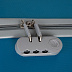 Чемодан средний Polar 25" 2-ой Р12059 turquoise