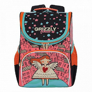 Рюкзак школьный GRIZZLY RAm-084-4 /1 pink/black