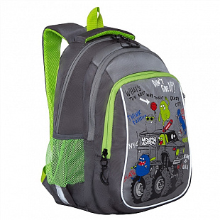 Рюкзак школьный GRIZZLY RB-052-3 /3 grey