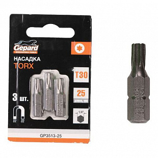 Насадка Gepard Torx T27 2,5 см (3 штуки) GP3512-25