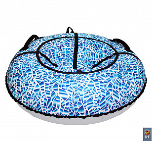 Тюбинг RT Осколки горного хрусталя 105 см blue/white