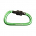 Карабин сувенирный Naturehike D Shape 8 см с муфтой Green