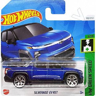 Машинка Hot Wheels Базовой коллекции Silverado EV RST 110/250 (5785 HRY63) mainline 2024