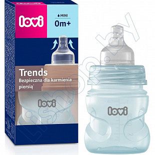 Бутылочка для кормления Lovi Trends 120 мл., 0+ (21/565_gre)