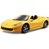 Машинка Bburago 1:43 Ferrari 458 Spider (18-36000/18-31134) yellow