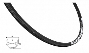 Обод Force Classic 622x19 28/ 29" 70258 black