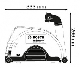 Кожух Bosch вытяжной для УШМ GDE 230 FC-T