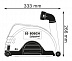 Кожух Bosch вытяжной для УШМ GDE 230 FC-T