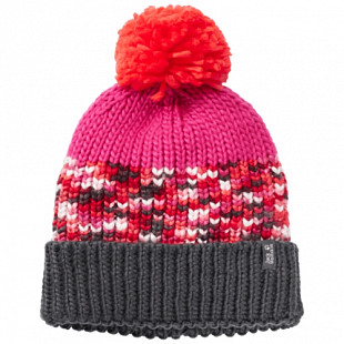 Шапка детская Jack Wolfskin Hopewell Cap Kids pink fuchsia