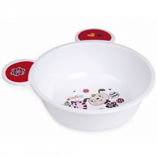 Тарелка Canpol babies Пластиковая с ушками Глубокая 440 мл 4/415 Red