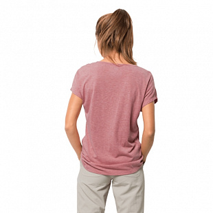 Футболка женская Jack Wolfskin Moro Maori T W rose quartz