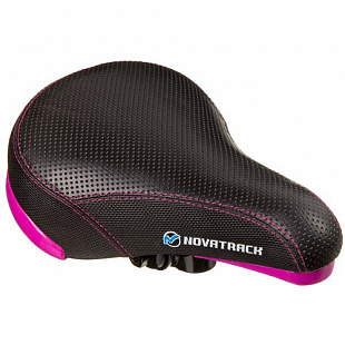 Седло Novatrack детское black/red КЛ98740