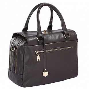 Женская сумка из кожи Pola 9033 dark beige