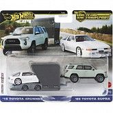 Машинка Hot Wheels Premium Team Transport '18 Toyota 4Runner & '89 Toyota Supra (FLF56 HRV37)