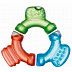 Прорезыватель для зубов охлаждающий Canpol babies Руль (2/859) red/green/blue