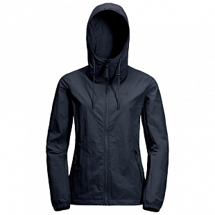 Ветрозащитная летняя куртка женская Jack Wolfskin Lakeside Jacket W midnight blue