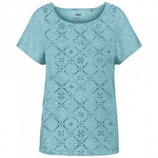 Футболка женская Jack Wolfskin Moro Maori T W aqua