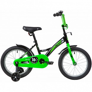 Велосипед Novatrack Strike 16" (2020) 163STRIKE.BKG20 black/green