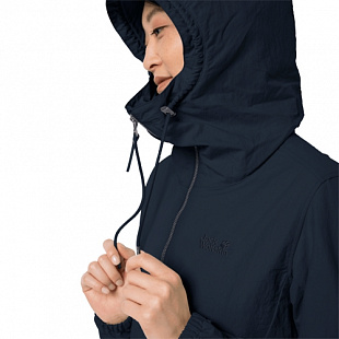 Ветрозащитная летняя куртка женская Jack Wolfskin Lakeside Jacket W midnight blue