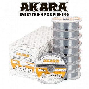 Леска Akara Action Grey 100 м