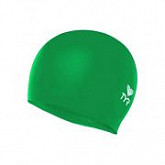 Детская шапочка для плавания TYR Wrinkle Free Junior Silicone Cap LCSJR/326 green