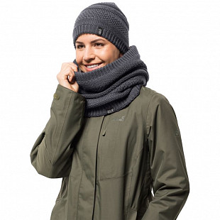 Шарф женский Jack Wolfskin White Rock Loop Women 1906371-6230 ebony