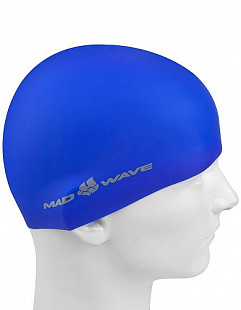Шапочка для бассейна (плавания) взрослая Mad Wave Intensive Big blue