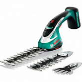 Аккумуляторные садовые ножницы Bosch ASB 1 0,8 LI SET набор насадок 600856301