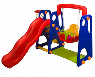 Игровой комплекс RS M0261 4 в 1 (Качели, горка, баскетбол и мяч)