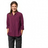 Рубашка женская Jack Wolfskin Victoria Roll-Up Shirt W wild berry