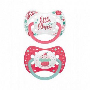 Пустышка Canpol babies Wild Nature Силиконовая Симметричная 18+ мес., 2 шт. (23/956) coral