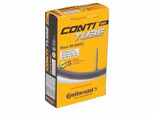 Велокамера Continental Race 26" Light, 20-571/25-599, S60, велониппель 01813810000