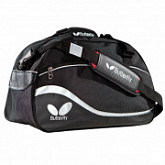 На картинке изображен Сумка спортивная Butterfly Linestream Midi black 50 см Сумка спортивная Butterfly Linestream Midi black 50 см