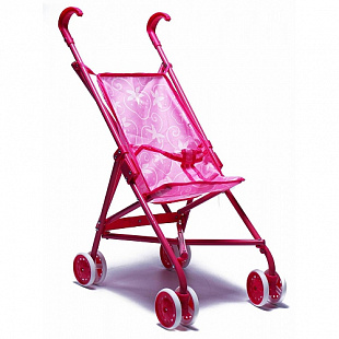 Коляска для кукол Melogo 9302W Pink поворотное колесо