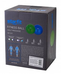 Фитбол полумассажный Starfit GB-201 75 см антивзрыв blue pastel