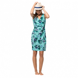Платье женское Jack Wolfskin Wahia Tropical Dress aqua all over
