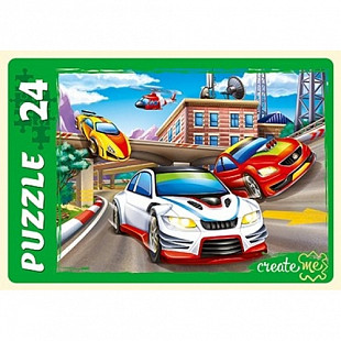 Макси-пазлы Рыжий Кот Скоростные гонки ПУ24-0614