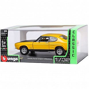 Коллекционная машина Bburago 1:32 Ford Capri 1972 (18-43207) yellow